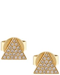 Anita Ko Diamond Triangle Earrings