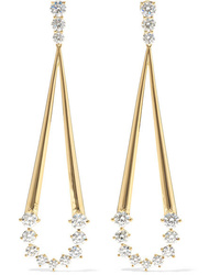 Melissa Kaye Aria Jane 18 Karat Gold Diamond Earrings
