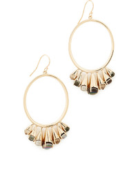 Alexis Bittar Arrayed Stone Cluster Wire Earrings