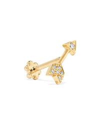Maria Tash Arrow 18 Karat Gold Diamond Earring