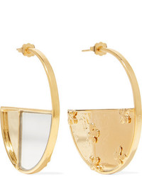 Aurelie Bidermann Aurlie Bidermann Bianca Gold Plated Mirrored Earrings