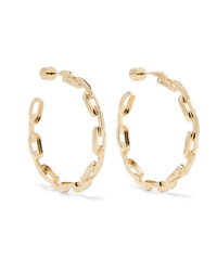 Jennifer Fisher Baby Chain Link Gold Plated Earrings
