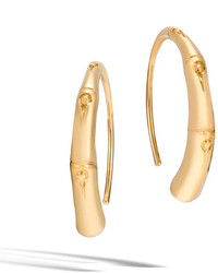 John Hardy Bamboo 18k Gold Small Hook Earrings