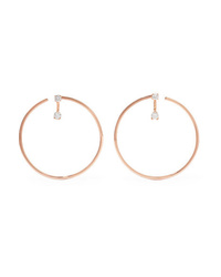 Anita Ko Bardot 18 Karat Gold Diamond Hoop Earrings