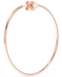Anita Ko Bardot 18 Karat Rose Gold Diamond Hoop Earrings