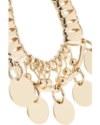 Eddie Borgo Batik Gold Plated Cubic Zirconia Earrings