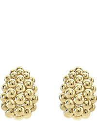 Lagos Bold Caviar Large 18k Gold Huggie Earrings