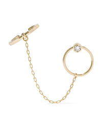 Hirotaka Bow 10 Karat Gold Diamond Earring