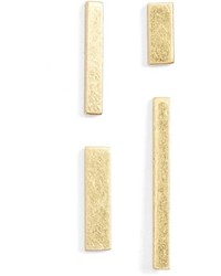 Madewell Boxed Set Of 4 Stick Stud Earrings