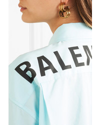 Balenciaga Burnished Gold Tone Earrings