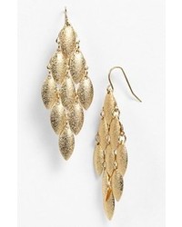 Carole Foiled Chandelier Earrings Gold None