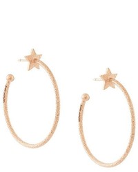 Carolina Bucci 18kt Pink Gold Superstellar Sparkly Hoop Earrings