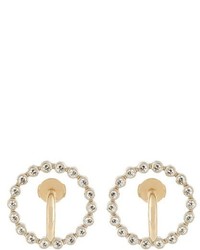 Charlotte Chesnais Fine Jewellery Saturn Small Diamond Yellow Gold Earrings