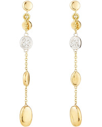 Roberto Coin Classic 18k Yellow Gold Diamond Dangle Earrings