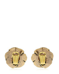 Alcozer & J Cloe Clip On Earrings With Garnets