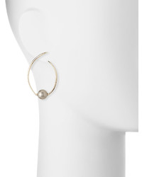 Alexis Bittar Coiled Pearly Hoop Earrings