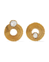 STVDIO Colette Gold Tone Pearl Earrings