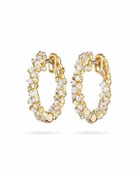Paul Morelli Confetti Diamond Hoop Earrings In 18k Gold