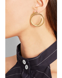 Elizabeth and James Connolly Gold Plated Hoop Earrings One Size