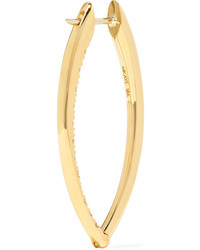 Melissa Kaye Cristina Medium 18 Karat Gold Diamond Earrings