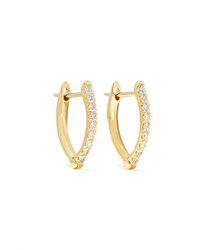 Melissa Kaye Cristina Small 18 Karat Gold Diamond Earrings