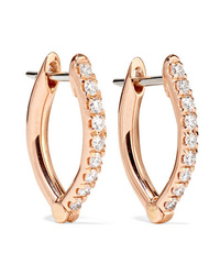 Melissa Kaye Cristina Small 18 Karat Gold Diamond Earrings