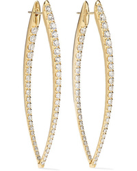 Melissa Kaye Cristina Xl 18 Karat Gold Diamond Earrings