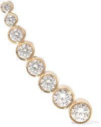 Sophie Bille Brahe Croissant De Lune 18 Karat Gold Diamond Ear Cuff One Size