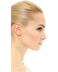 Alexis Bittar Crystal Encrusted Spiked Lattice Earrings