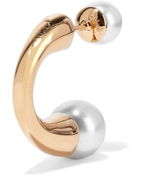 Chloé Darcey Gold Tone Faux Pearl Earrings One Size