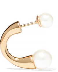 Chloé Darcey Gold Tone Swarovski Pearl Earrings