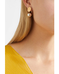 Chloé Darcy Gold Tone Swarovski Pearl Earrings