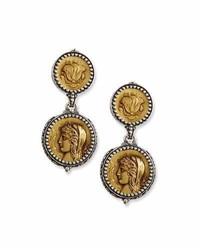 Konstantino Demeter Coin Drop Earrings