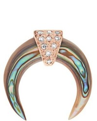 Jacquie Aiche Diamond Abalone Rose Gold Earring