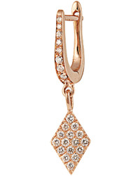 Diane Kordas Diamond Rose Gold Kite Earring