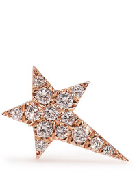 Diane Kordas Diamond Rose Gold Star Earring