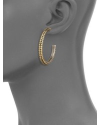 John Hardy Dot 18k Yellow Gold Sterling Silver Hoop Earrings14
