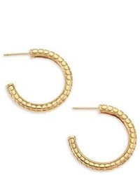 John Hardy Dot Small 18k Yellow Gold Hoop Earrings08