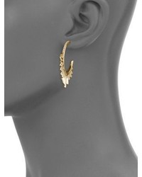 Alexis Bittar Elets Crystal Encrusted Pleated Hoop Earrings175