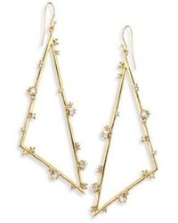Alexis Bittar Elets Crystal Triangle Earrings