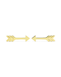 Jennifer Meyer Extra Small Arrow 18 Karat Gold Earrings