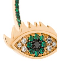 Delfina Delettrez Eyes On Me Diamond And Emeralds Earrings