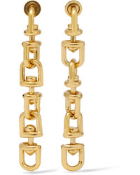 Eddie Borgo Fame Link Gold Plated Earrings One Size