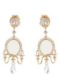 Dolce & Gabbana Fantasy Mirror Chandelier Earrings