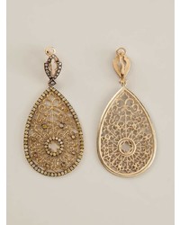 Loree Rodkin Filigree Diamond Tear Drop Earrings