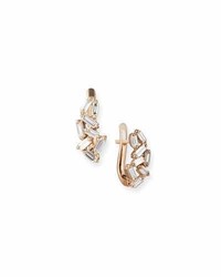 Suzanne Kalan Fireworks Mini Huggie Earrings In 18k Rose Gold