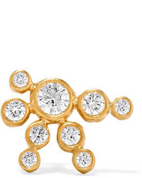 Sophie Bille Brahe Flacon De Neige 18 Karat Gold Diamond Earring