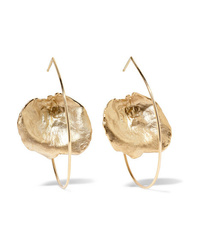 SARAH & SEBASTIAN Floating Leaf 9 Karat Gold Earrings
