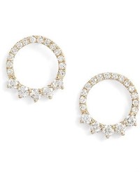 Ef Collection Floating Open Circle Stud Earrings