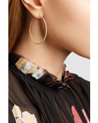 Carolina Bucci Florentine 18 Karat Rose Gold Hoop Earrings